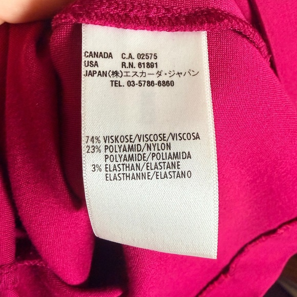 Escada Fuchsia Belted Midi Dress - Picture 5 of 6